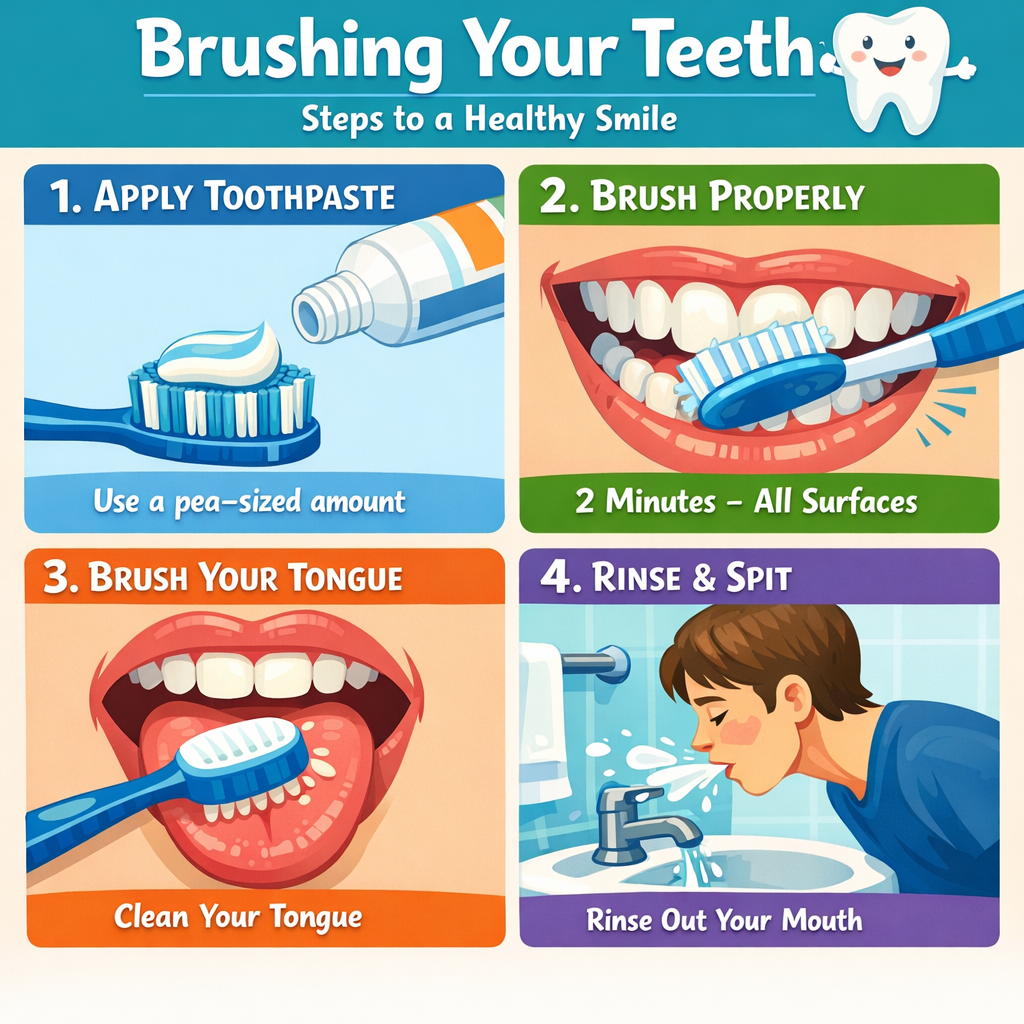 how to brush your teeth